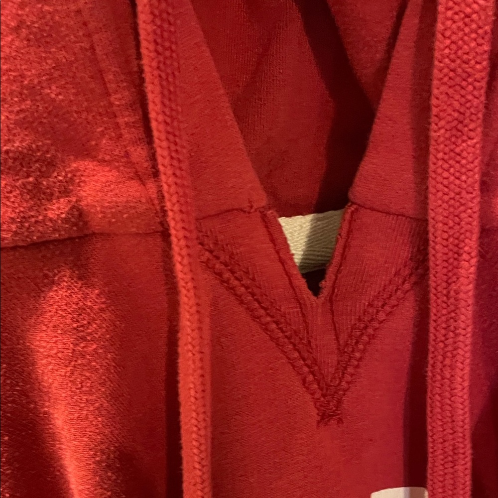 Temple University Red Hoodie Small College Campus Preppy Streetwear Redshirt Sm - Picture 10 of 10